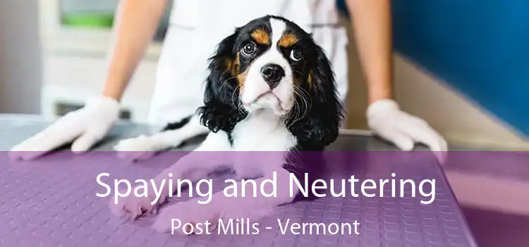 Spaying and Neutering Post Mills - Vermont